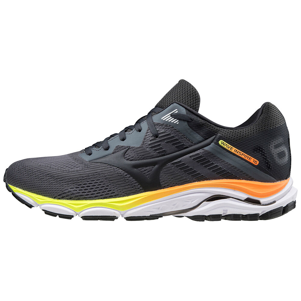 Mens Mizuno Wave Inspire 16 Running Shoes Grey Philippines (JSMXTC890)